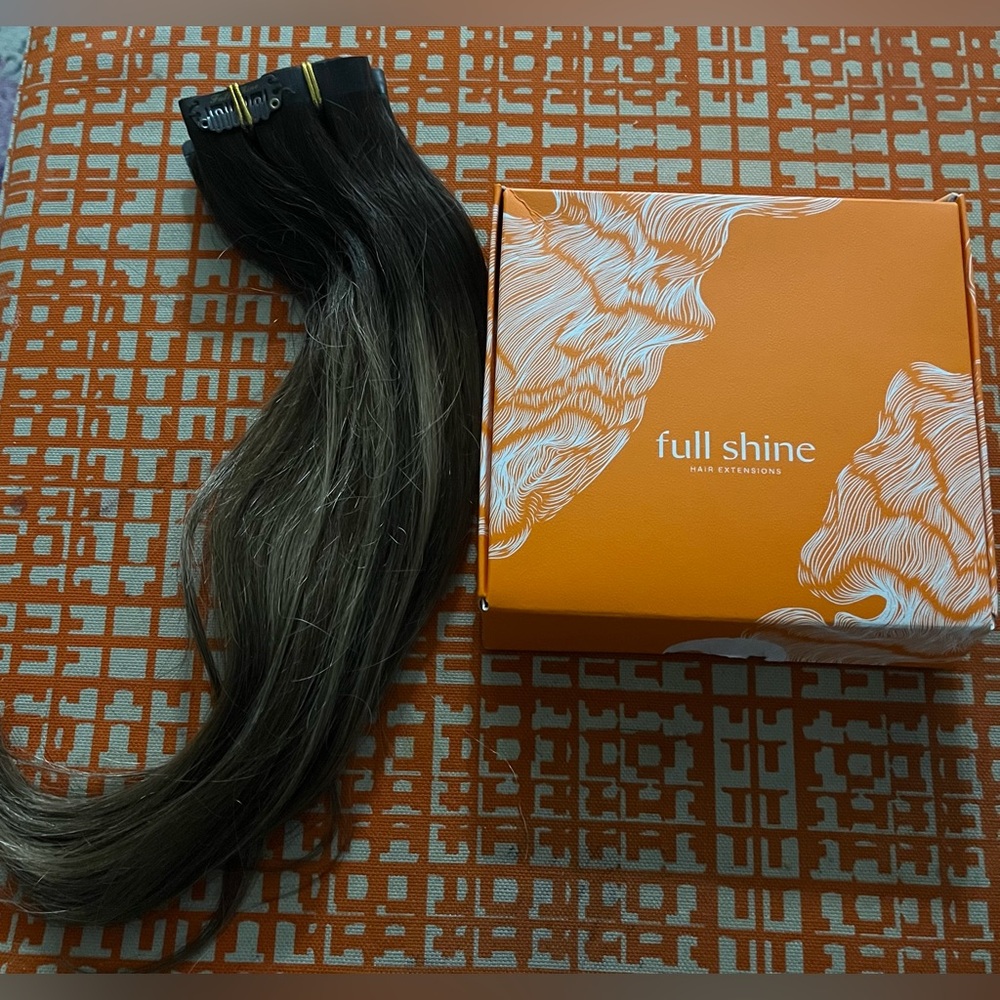 Full Shine Clip-in Human Hair Extensions 80g 8pcs